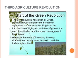 THIRD AGRICULTURE REVOLUTION
 