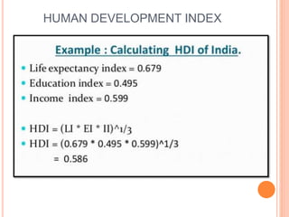 HUMAN DEVELOPMENT INDEX
 