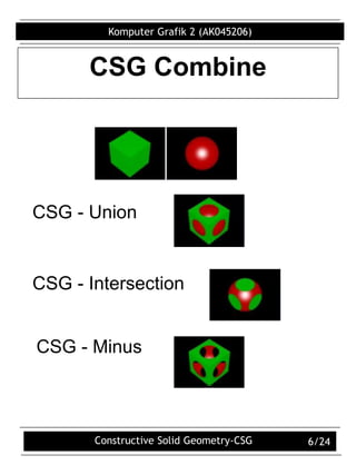 CSG | PPT