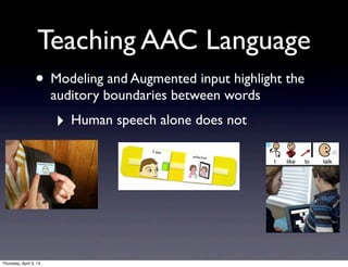 Autism, AAC, and Motor Learning (G. Meier, CSHA 2014) | PDF