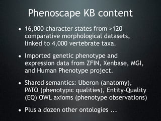 KB enables candidate gene
hypothesis generation

 