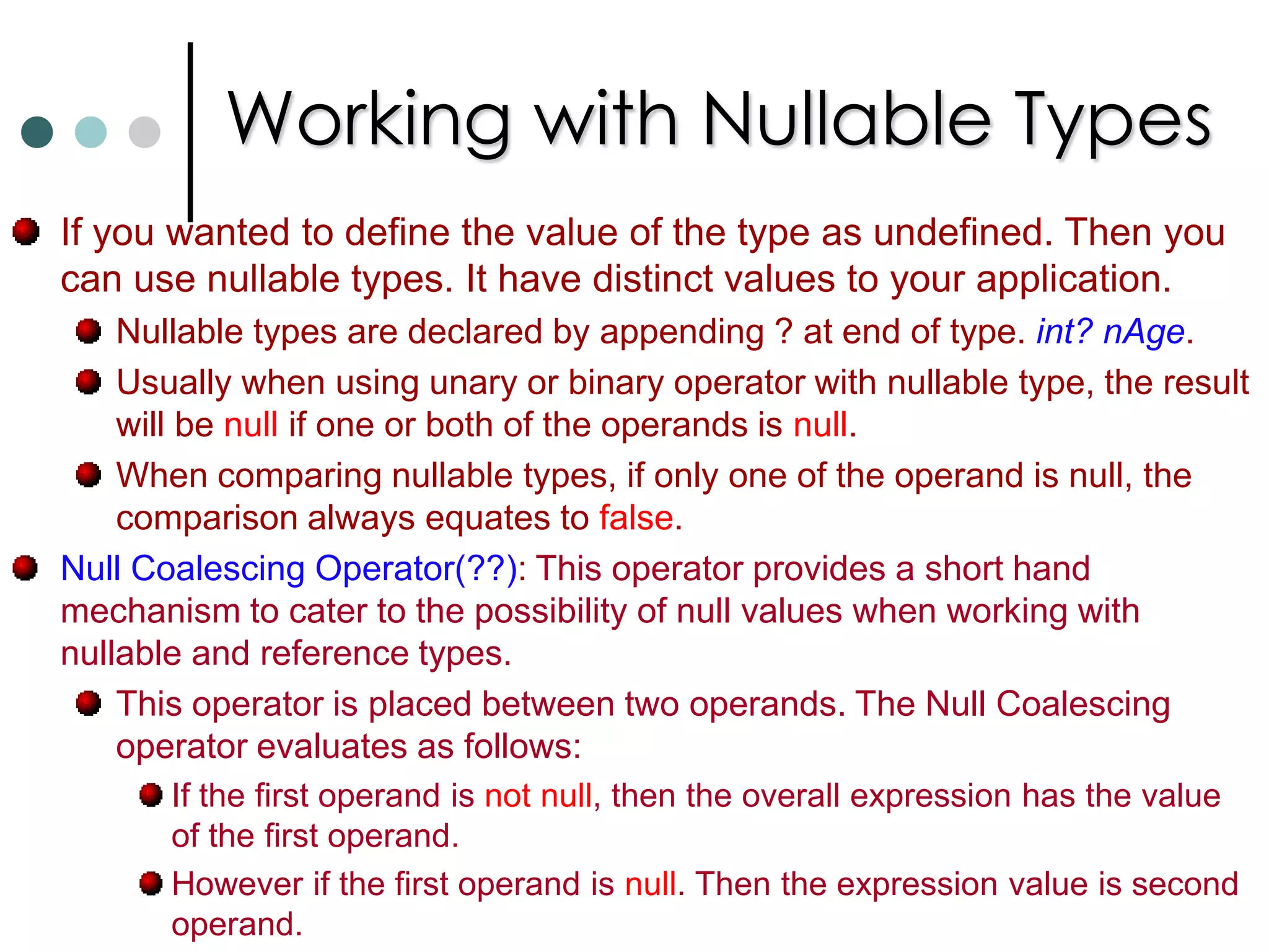 Operator Precedence