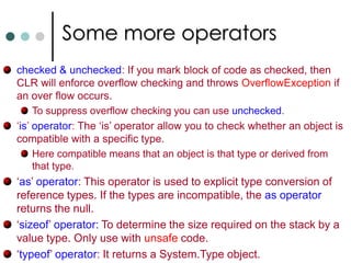 Operators & Casts