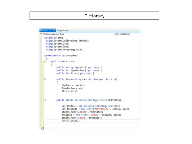 C#, OOP introduction and examples | PPSX