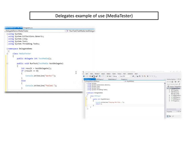 C#, OOP introduction and examples | PPSX