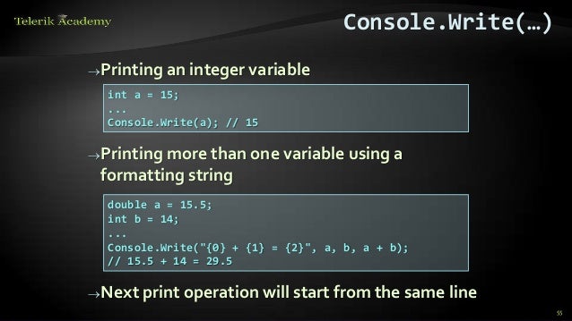 CSharp Language Overview Part 1