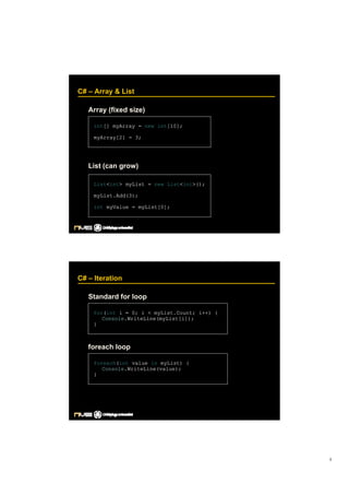 C Sharp Lecture  Johan Franzen