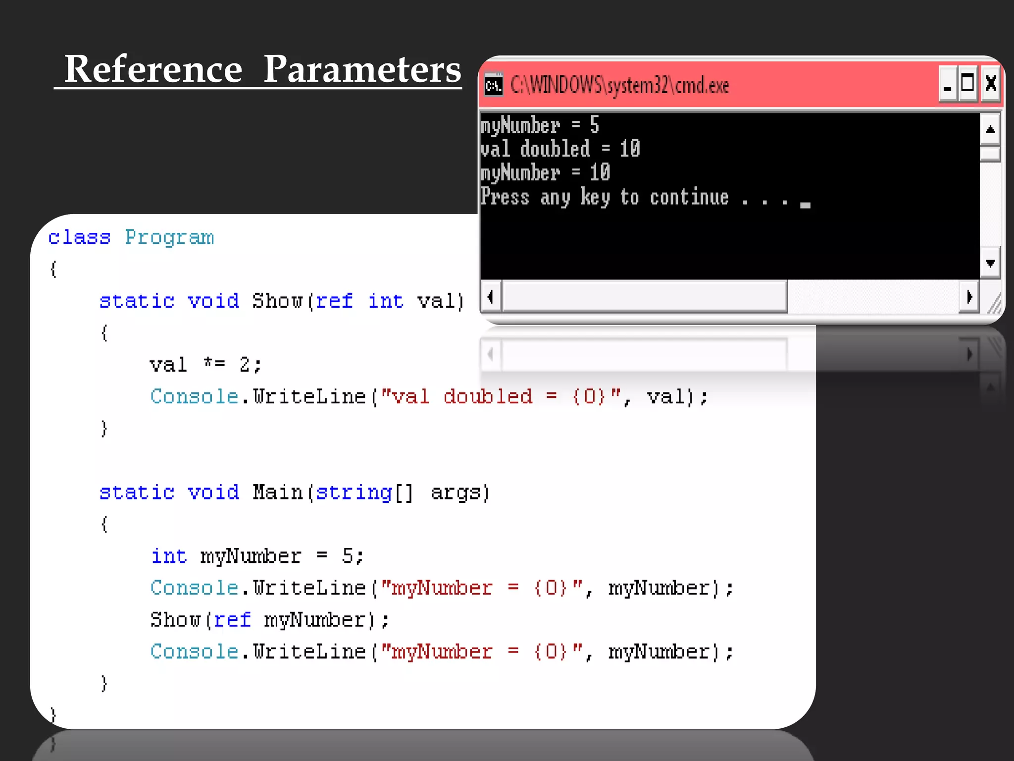  Reference Parameters