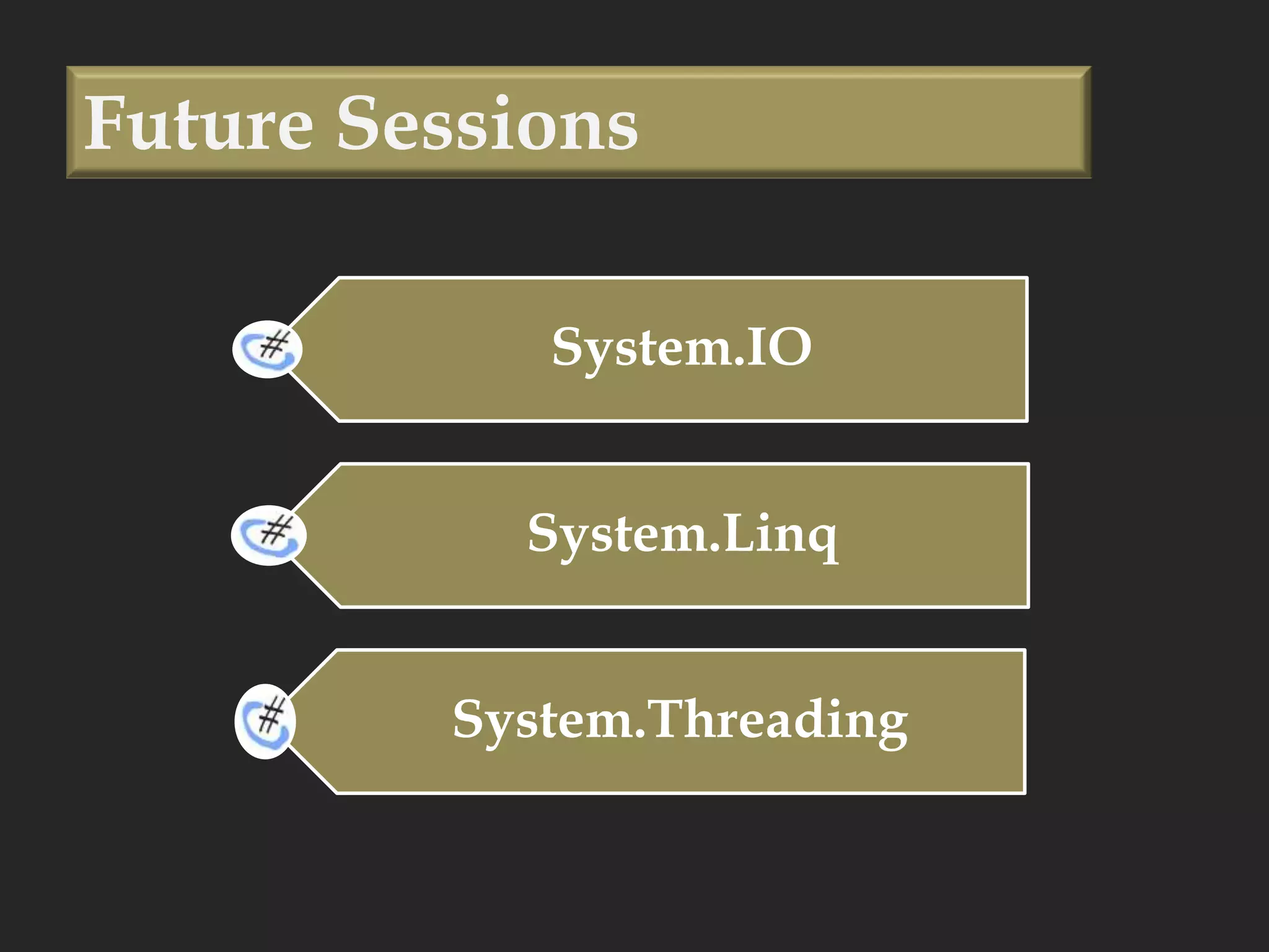 Future Sessions