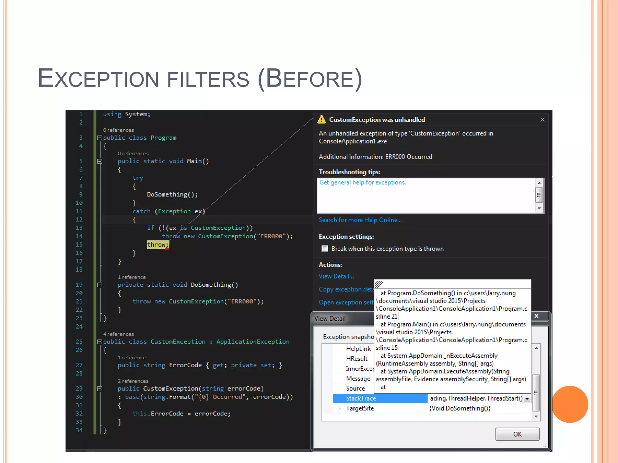 EXCEPTION FILTERS (BEFORE)
 