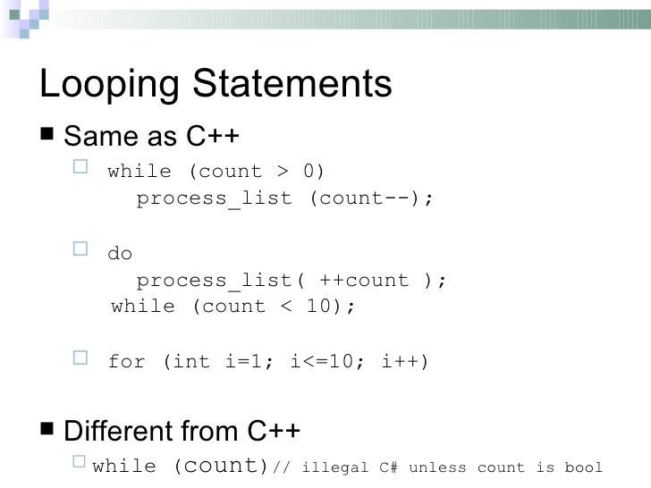 C sharp basics