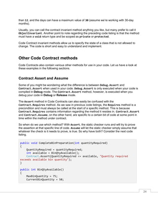 C sharp code_contracts_succinctly Slide 24
