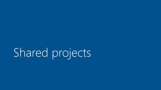 Shared projects
 