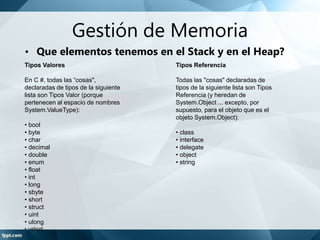 Caracteristicas de C Sharp | PPTX