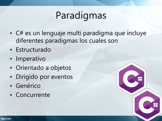 Caracteristicas de C Sharp | PPTX