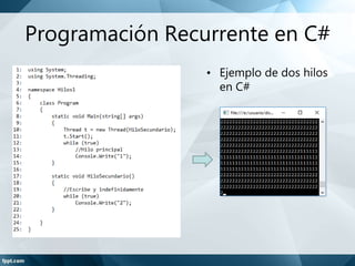 Caracteristicas de C Sharp | PPTX