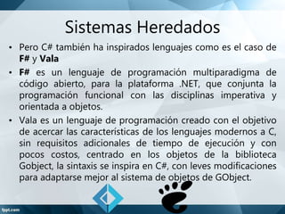 Caracteristicas de C Sharp | PPTX