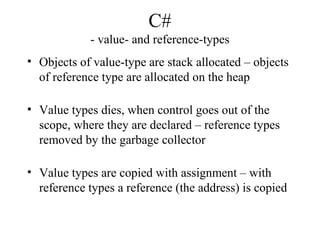 Introduction to C# | PPT