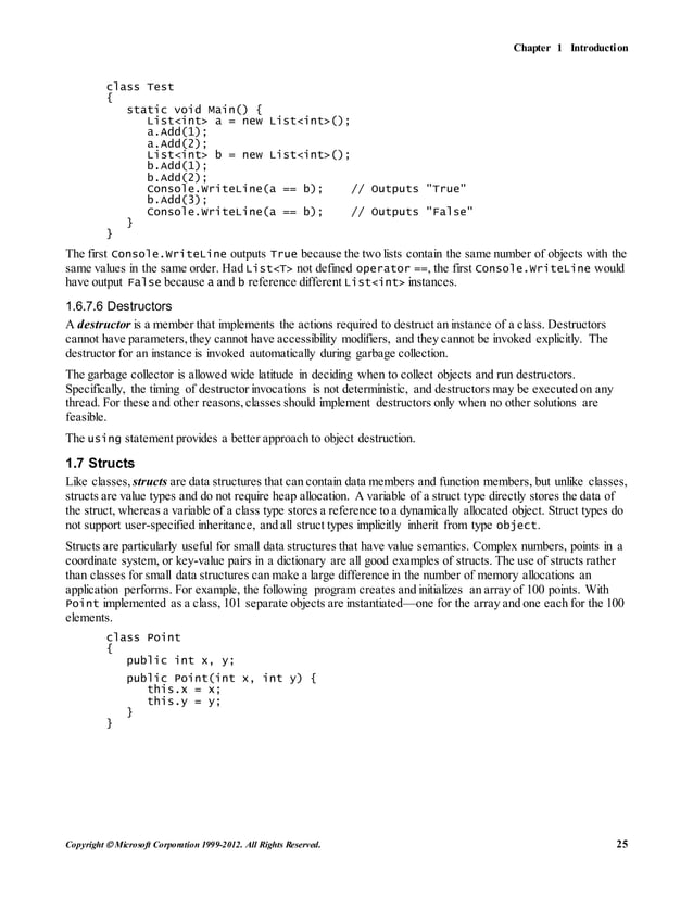 C sharp language specification | PDF