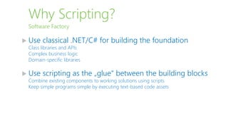 C# Scripting with Microsoft's Project Roslyn | PPTX
