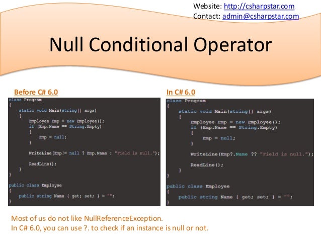Top 10 new & cool features in C#6.0