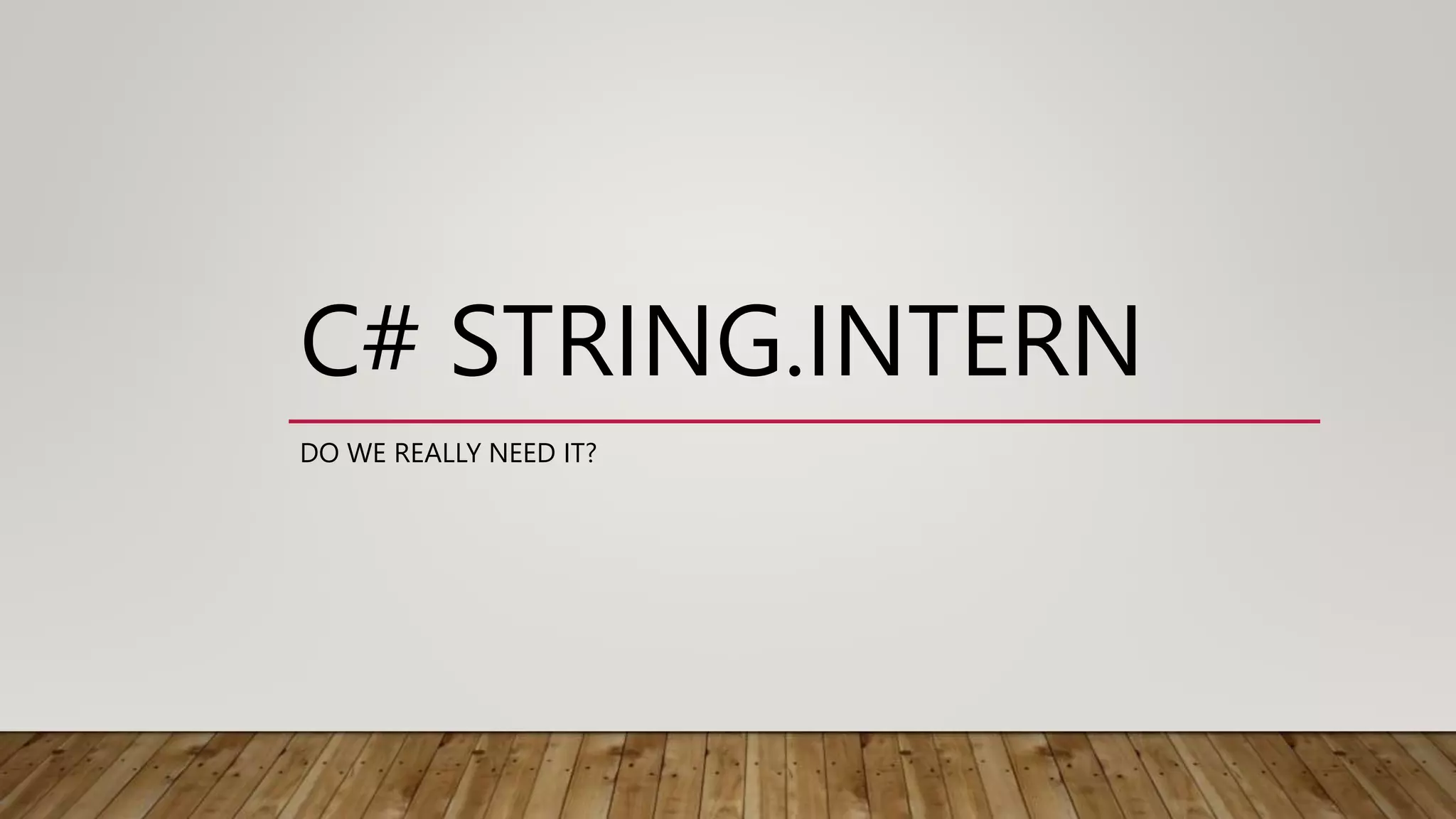 C sharp string pptx