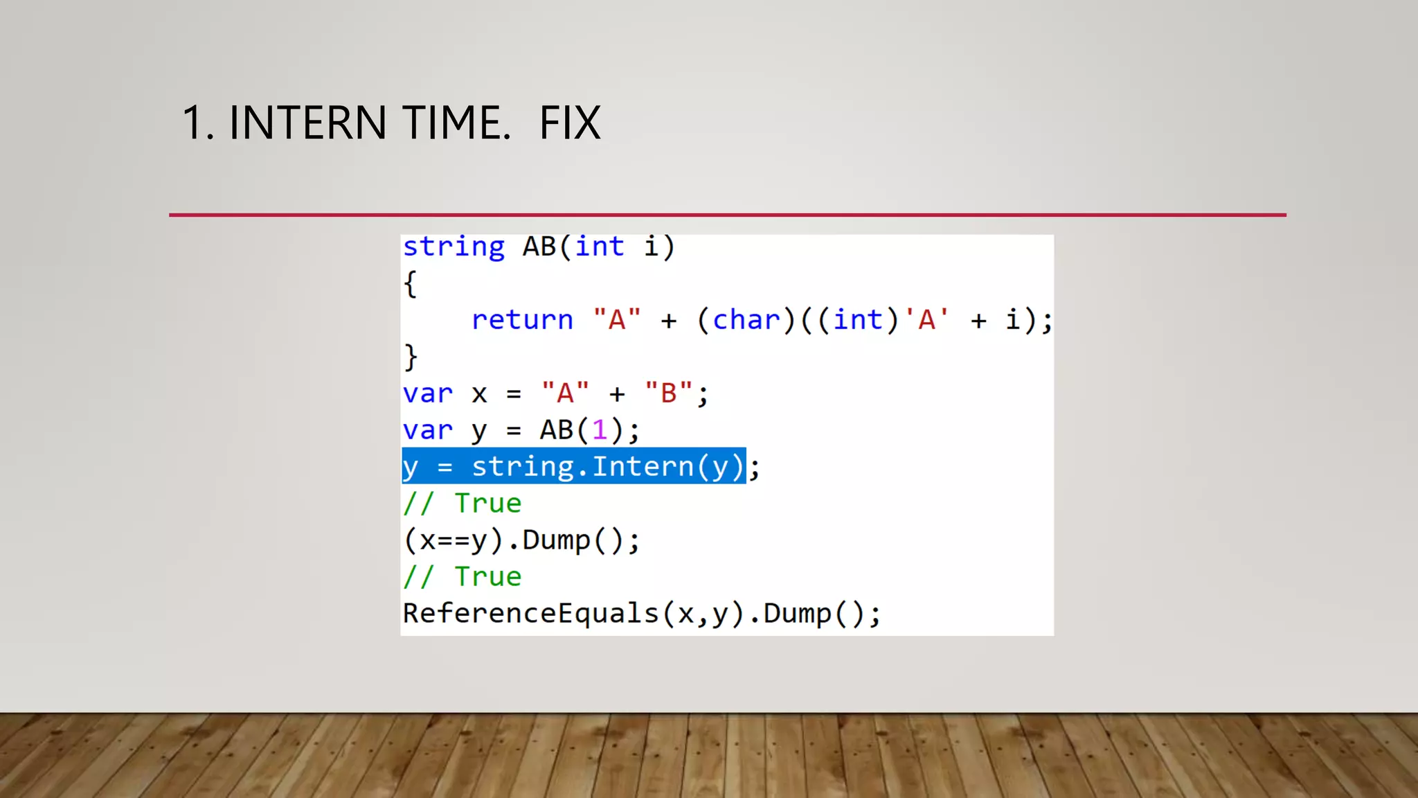 C sharp string pptx