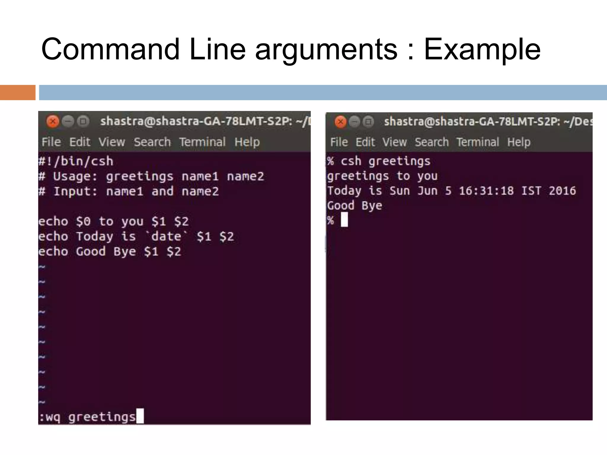 First steps in C-Shell | PPTX