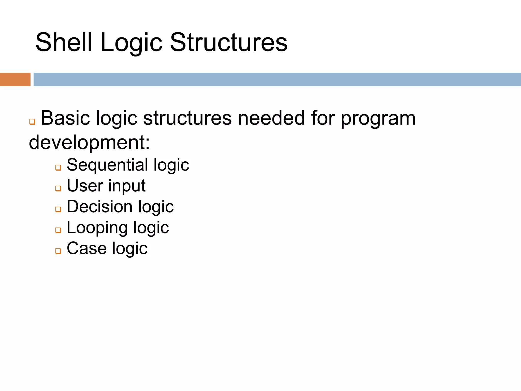 First steps in C-Shell | PPTX