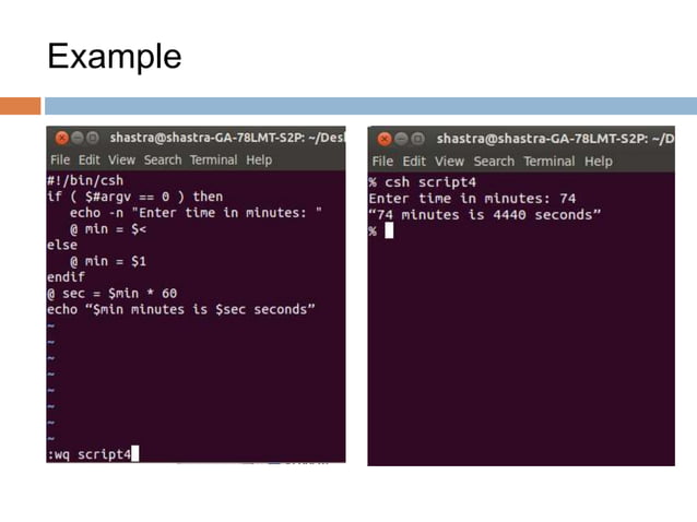 First steps in C-Shell | PPTX