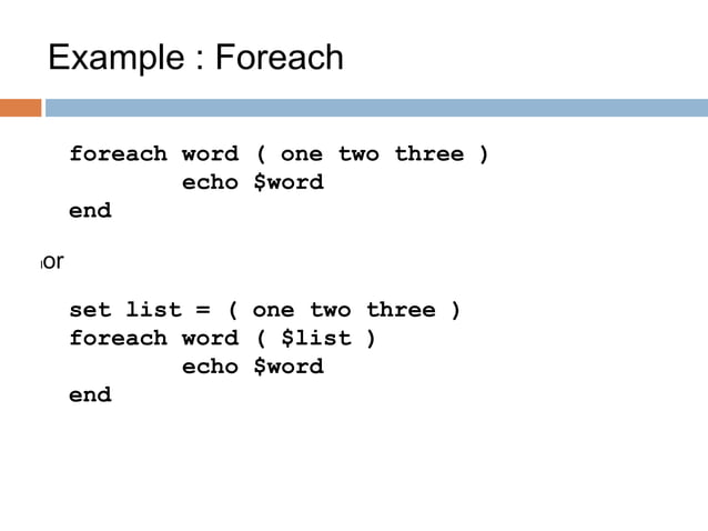 First steps in C-Shell | PPTX