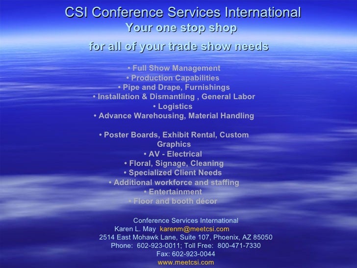 Csi Conference Services International