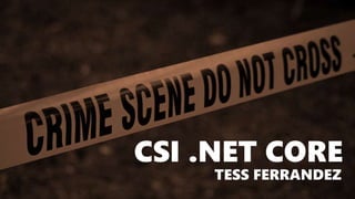 CSI .NET CORE
TESS FERRANDEZ
 