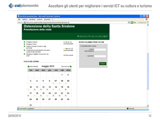 Il ruolo del CSI Piemonte in Piemonte 