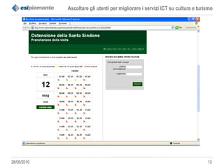Il ruolo del CSI Piemonte in Piemonte 