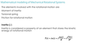 Rotationalbmodelling Element Control System Example CSI by GSM a presentationon control systems and instrumentation.pptx