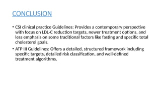 CSI clinical practice guidelines for dyslipidemia management.pptx