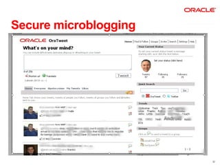 Secure microblogging




                       32
 
