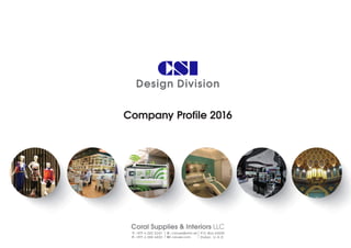 Company Profile 2016
Design Division
 