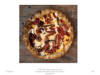 7/23/2015
© IBM 2015, IBM Upward University
Programs Worldwide accelerating regional
development
114
 