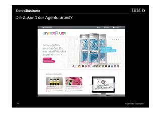 Die Zukunft der Agenturarbeit?




10                               © 2011 IBM Corporation
 