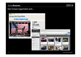 Die Crowd organisiert sich...




17                              © 2011 IBM Corporation
 
