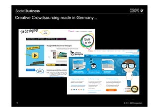 Creative Crowdsourcing made in Germany...




6                                           © 2011 IBM Corporation
 
