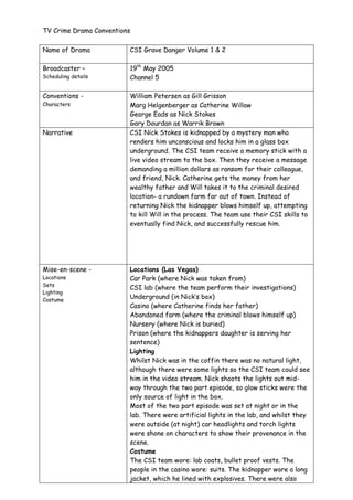 CSI Notes | DOCX
