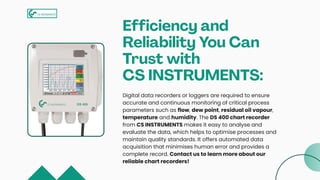 CS INSTRUMENTS' Reliable DS 400 Chart Recorder | PDF