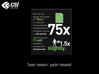 Tante “miniere”, pochi “minatori”
 