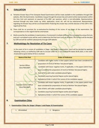 section officer vaccancy and assistant section | PDF