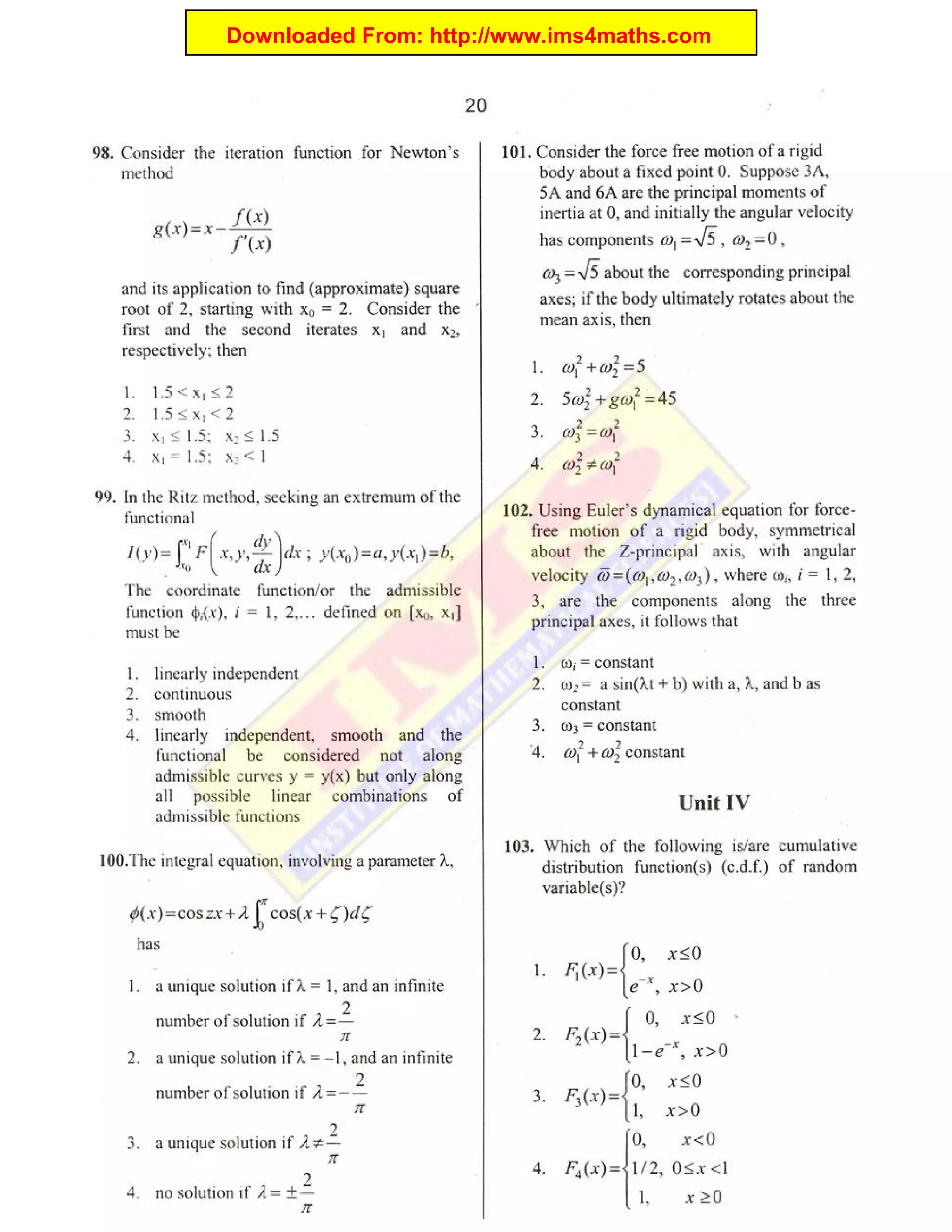 Downloaded From: http://www.ims4maths.com
