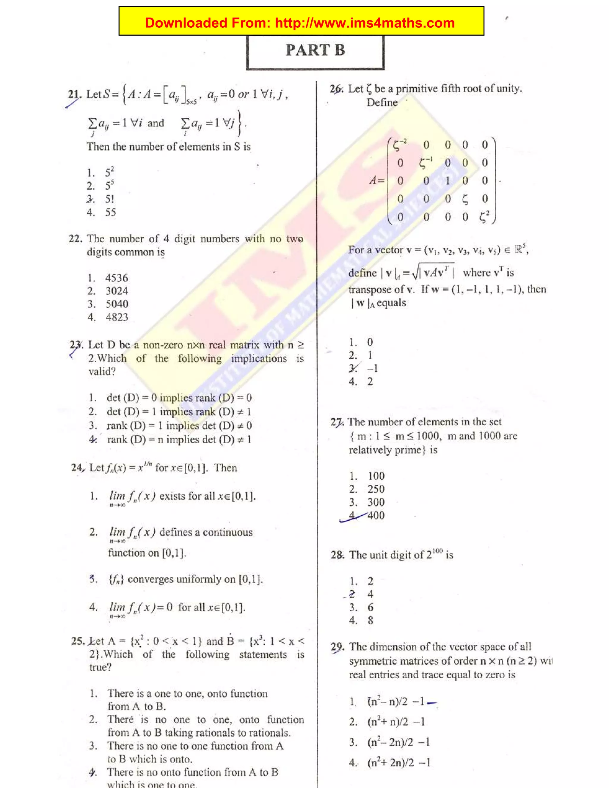 Downloaded From: http://www.ims4maths.com