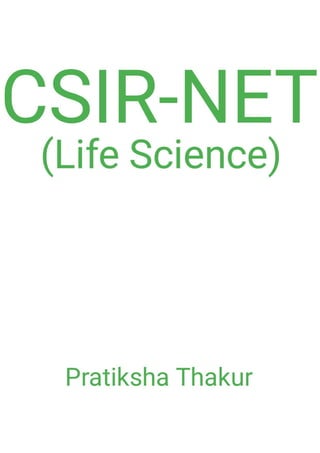 CSIR-NET (Life Science) 